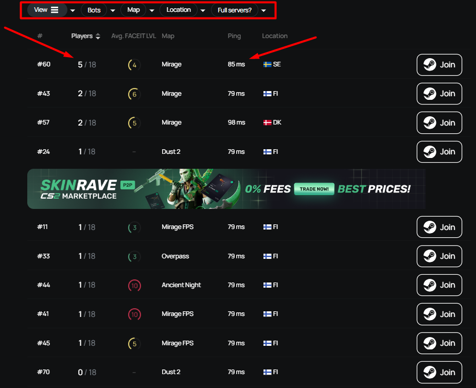 CS2 Low-Ping Servers: How to Pick the Nearest Region