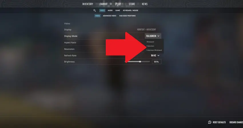 Setting 1. Resolution, Display Mode and Aspect Ratio