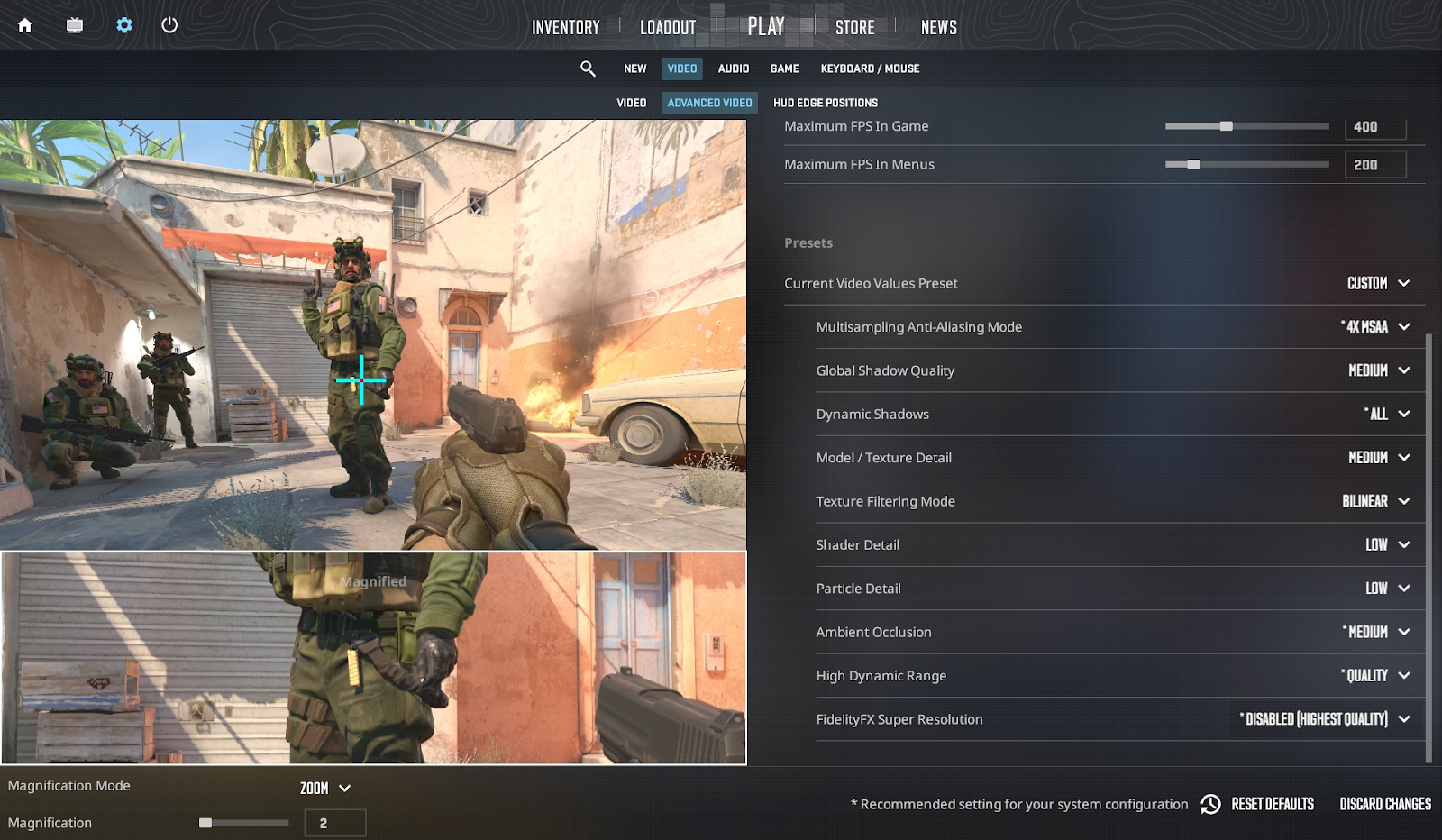 Final Graphic Settings for Maximum FPS