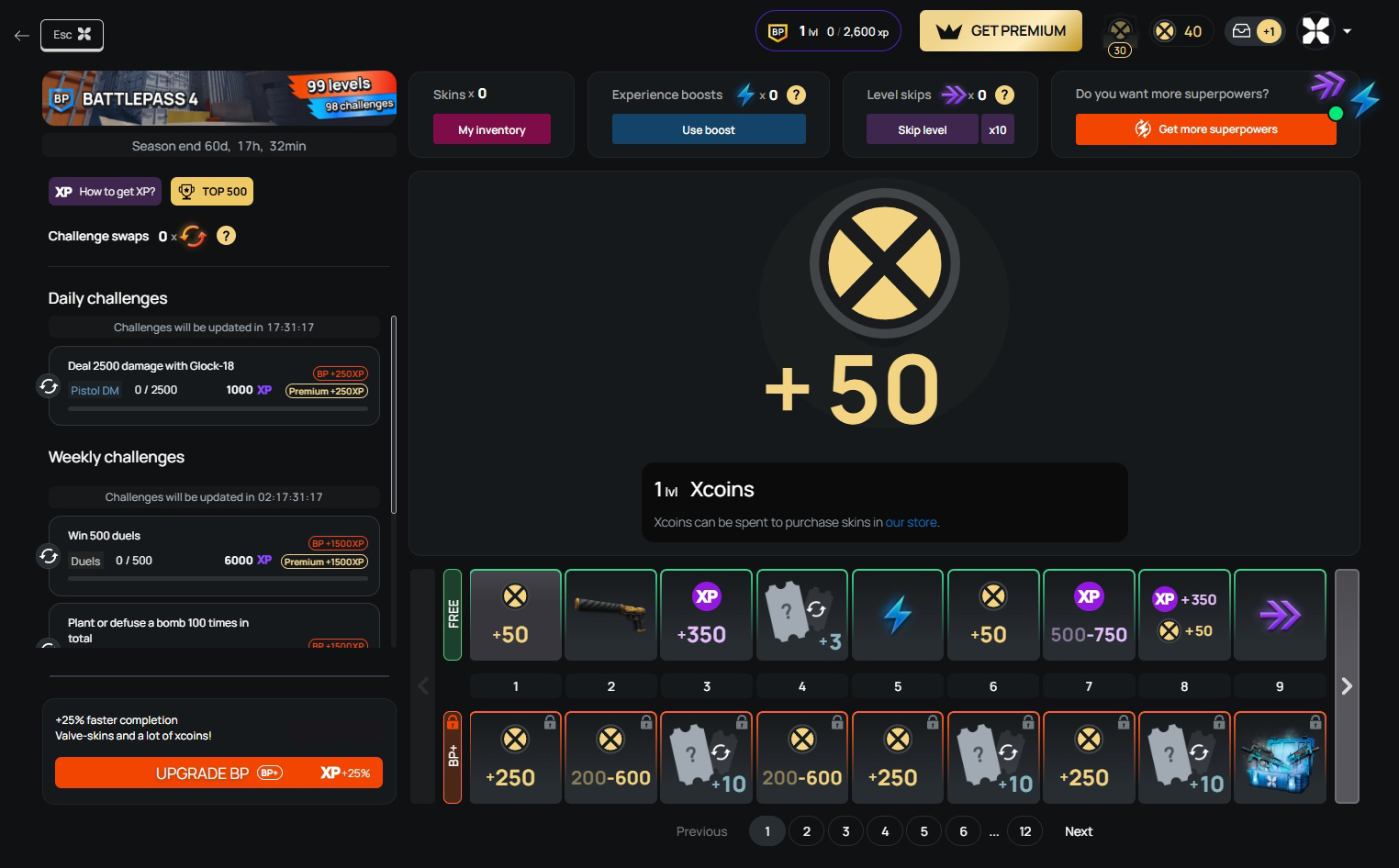 What is a Battlepass on Xplay.gg
