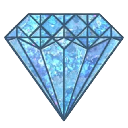 Sticker | Blue Gem (Glitter)