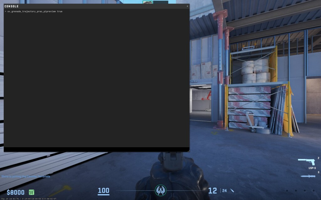 Important Commands for Grenade Practice