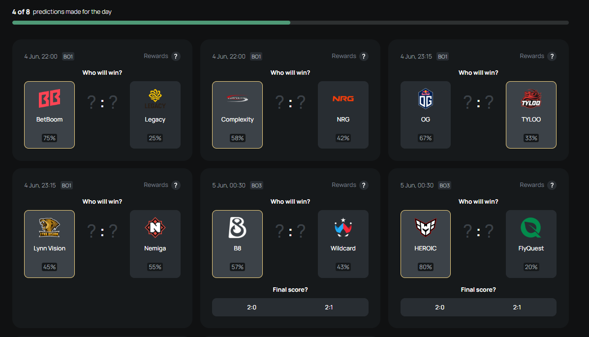 How to Make a Prediction on xplay.gg