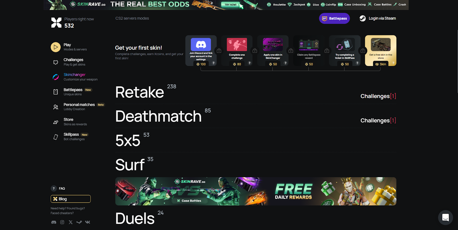 How to Start Using Personal Matches on Xplay.gg