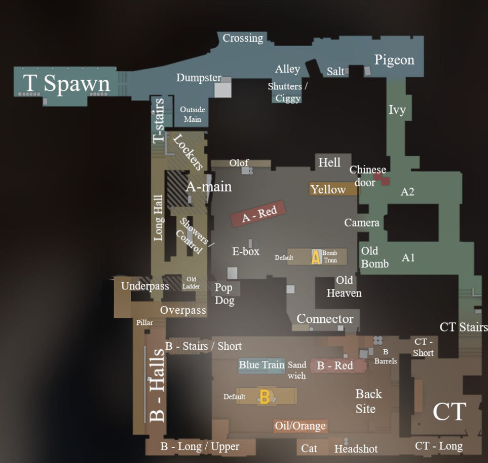 Overview of the CS2 Train Map