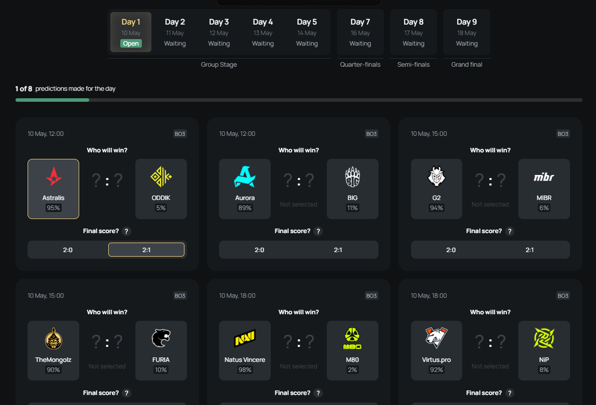 How Does Pick'em Work on xplay.gg