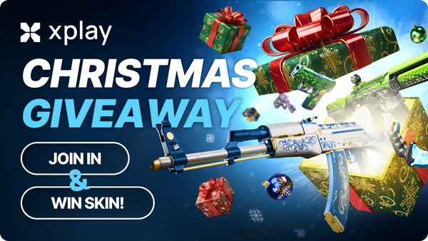 Christmas Giveaway on xplay.gg — join in and win awesome skins!